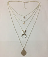 Modischer Persönlichkeit Neuer mehrschichtiger Mondscheibenanhänger